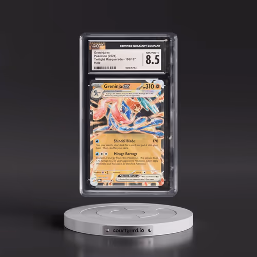 2024 Twilight Masquerade - TWM EN #106/167 Greninja ex - Holo (CGC 8.5 NM-MT+)