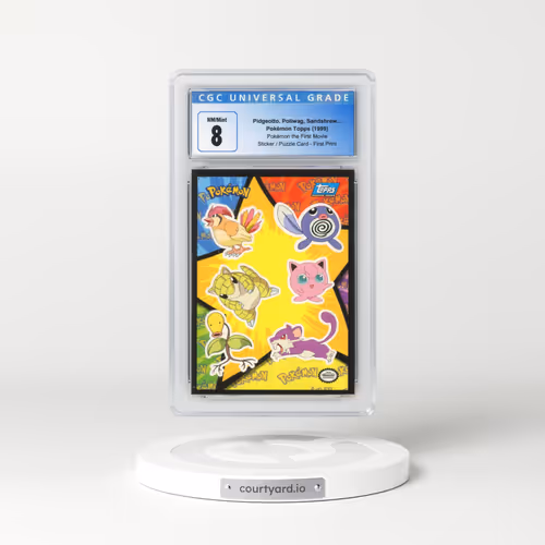 1999 Pokémon the First Movie Pidgeotto, Poliwag, Sandshrew, Jigglypuff, Bellsprout, Rattata - Sticke