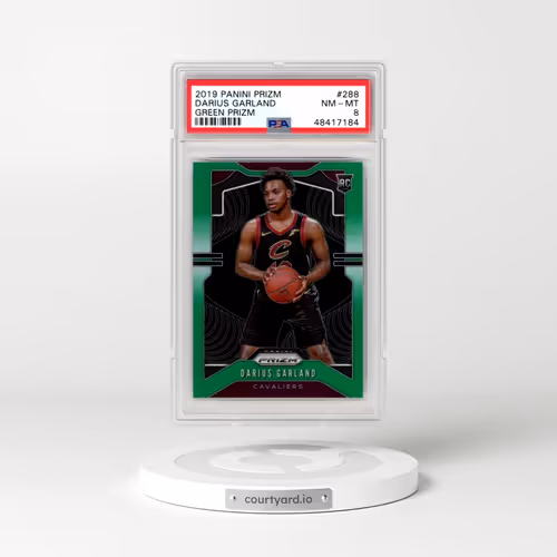 2019 Panini Prizm #288 Darius Garland - Green Prizm (PSA 8 NM-MT)