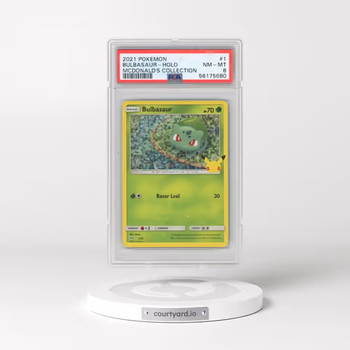 2021 Pokémon Mcdonald's Collection #1 Bulbasaur - Holo (PSA 8 NM-MT)