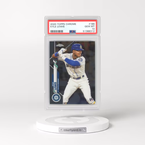 2020 Topps Chrome #186 Kyle Lewis (PSA 10 GEM MINT)