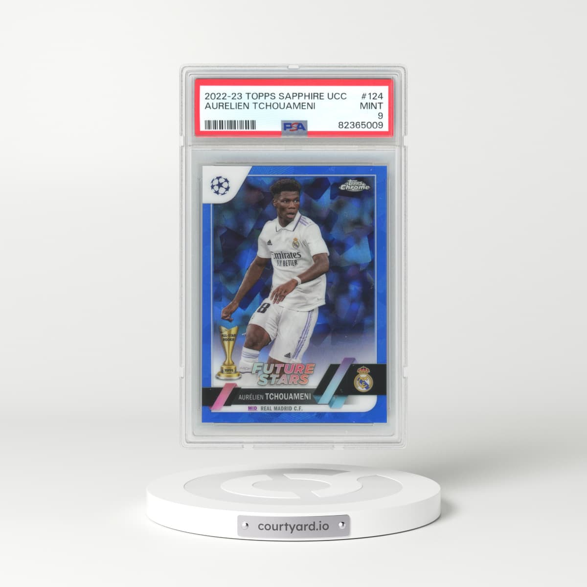 2023 Topps Sapphire UCC #124 Aurelien Tchouameni (PSA 9 MINT)