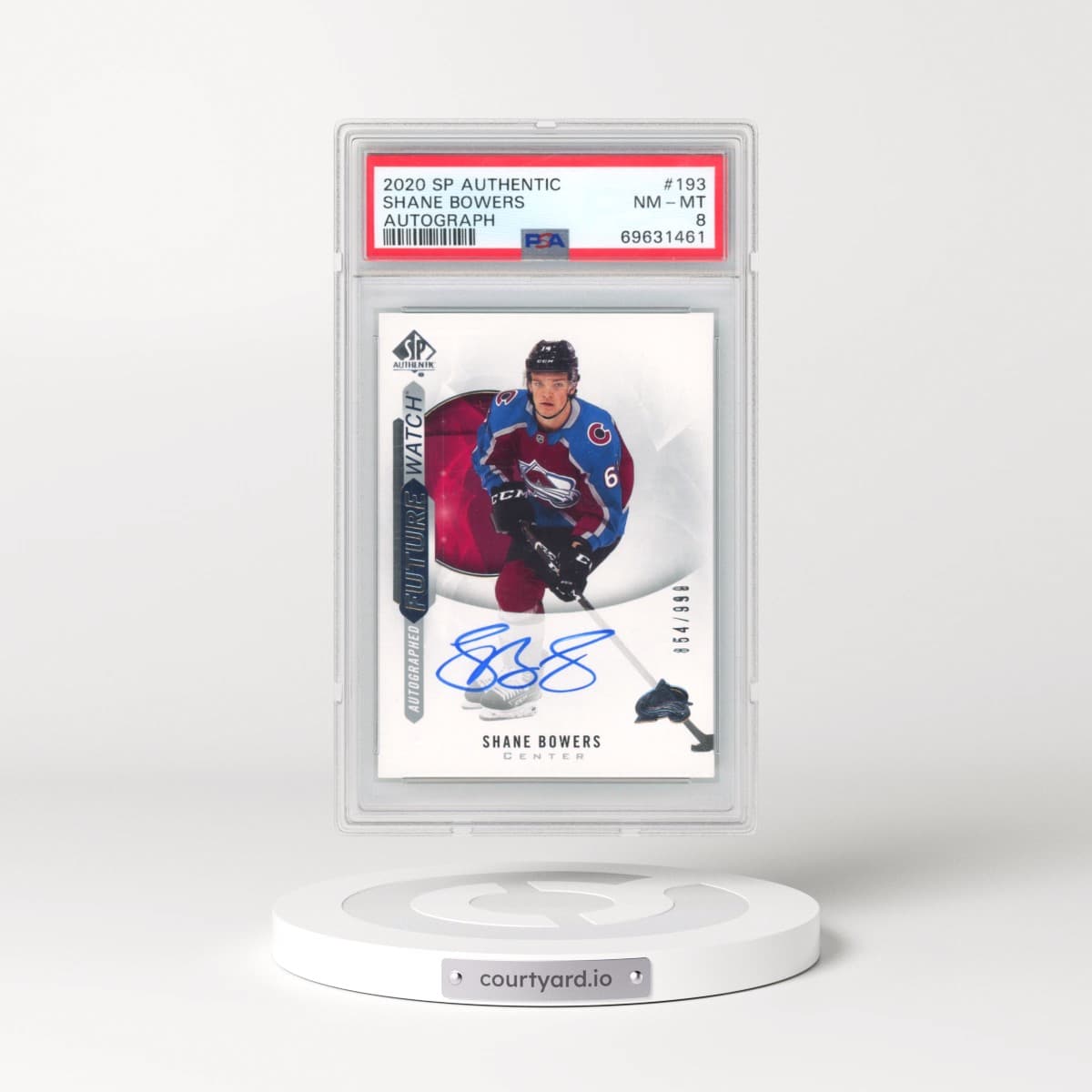 2020 SP Authentic #193 Shane Bowers - Autograph (PSA 8 NM-MT)