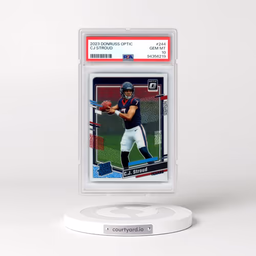 2023 Panini Donruss Optic #244 CJ Stroud (PSA 10 GEM MINT)