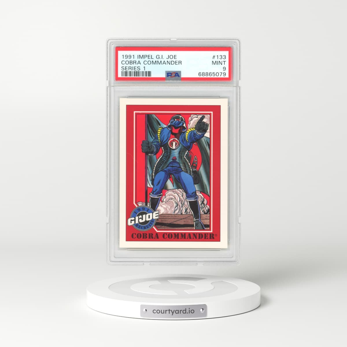 1991 Impel G.I. Joe Series 1 #133 Cobra Commander (PSA 9 MINT)