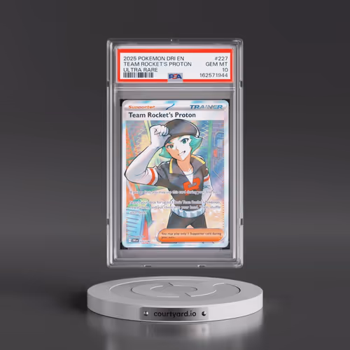 2025 Pokémon Dri EN-Destined Rivals #227 Team Rocket's Proton - Ultra Rare (PSA 10 GEM MINT)
