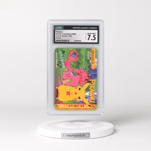 1998 Anime Series #222 Pikachu - Part 6 (CGC 7.5 NM+)
