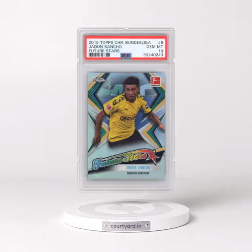 2019 Topps Chrome Bundesliga Future Stars #6 Jadon Sancho (PSA 10 GEM MINT)