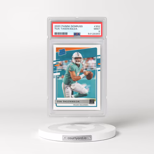 2020 Panini Donruss #302 Tua Tagovailoa (PSA 9 MINT)