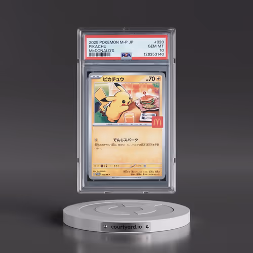 2025 Pokémon M-P Promo #020 Pikachu - McDonald's (PSA 10 GEM MINT)