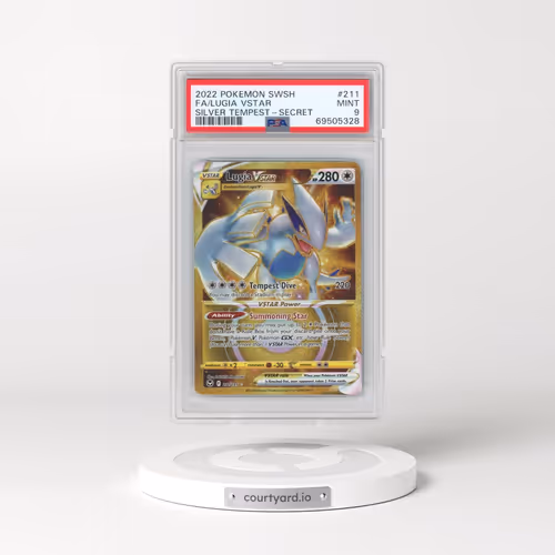 2022 Pokémon Sword & Shield Silver Tempest #211 Lugia Vstar - Full Art Secret (PSA 9 MINT)