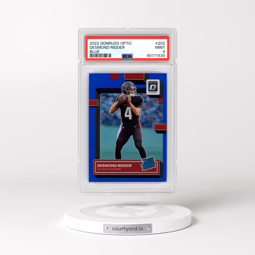 2022 Panini Donruss Optic #202 Desmond Ridder - Blue (PSA 9 MINT)