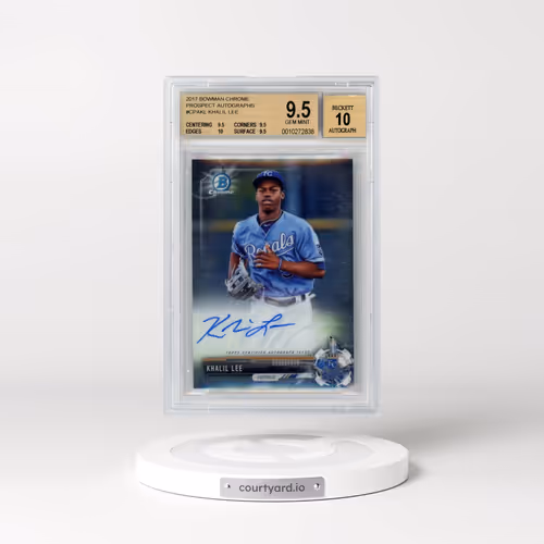 2017 Bowman Chrome Prospect Autographs #CPAKL Khalil Lee (BGS 9.5 GEM MINT)