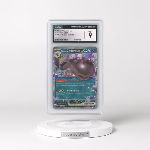 2024 Pokémon Paf EN-Paldean Fates #059 Paldean Clodsire EX - Holo (CGC 9 MINT)
