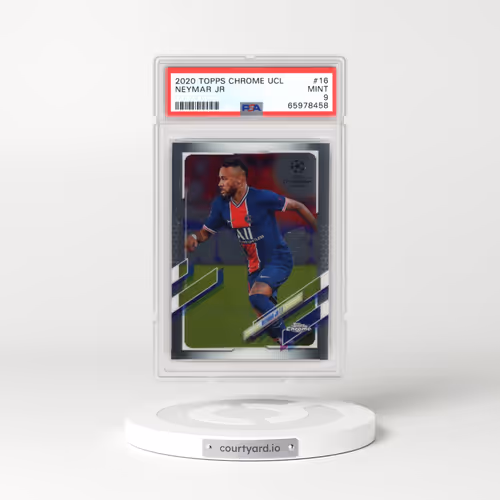2020 Topps Chrome UEFA Champions League #16 Neymar Jr (PSA 9 MINT)