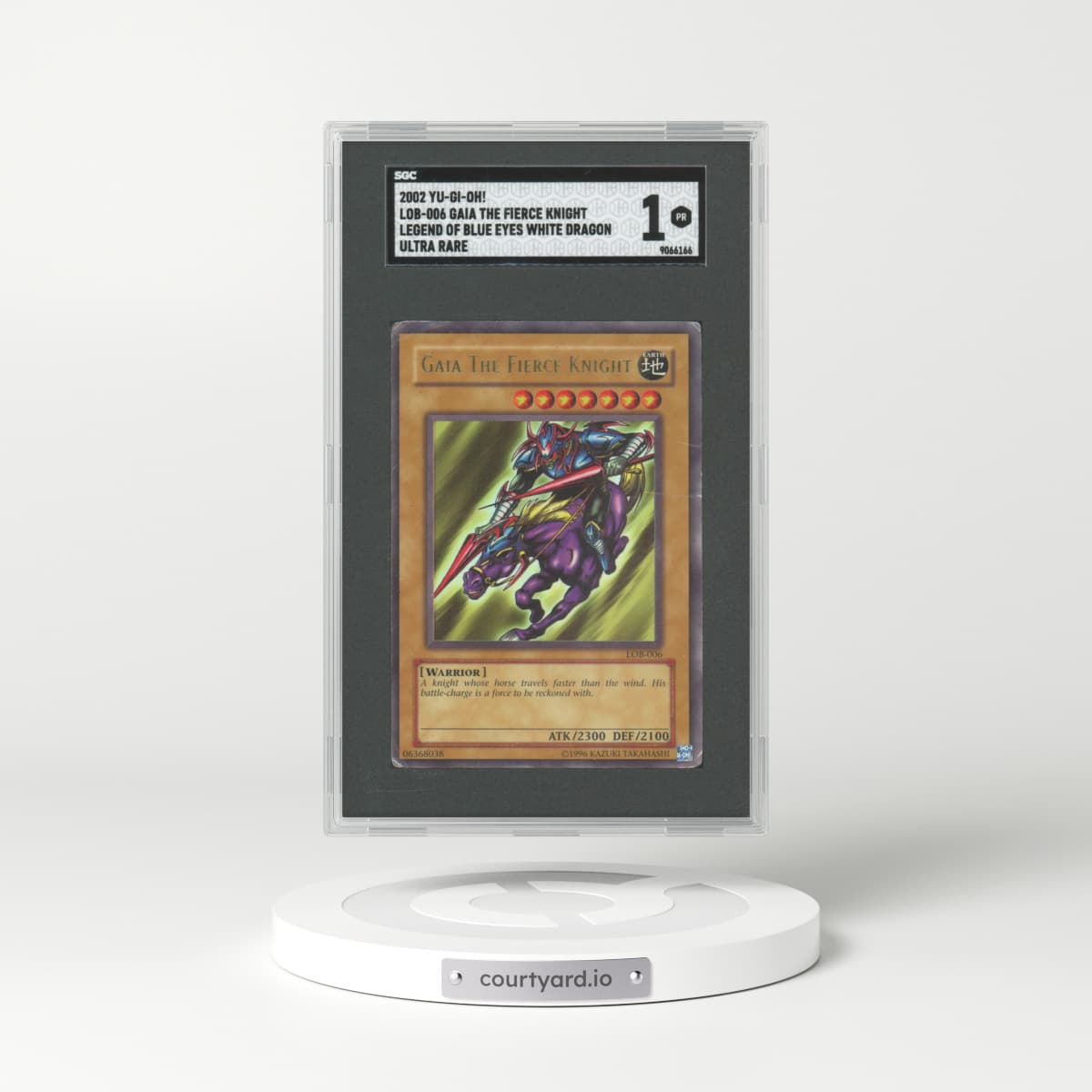 2002 Yu-Gi-Oh! #LOB-006 Gaia The Fierce Knight - Legend of Blue Eyes White Dragon (SGC 1 PR)