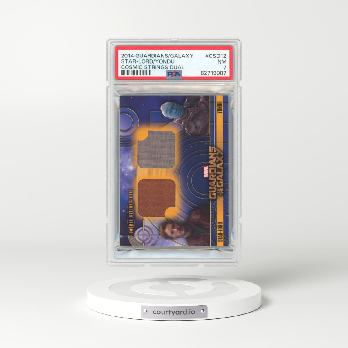 2014 Guardians/Galaxy #CSD12 Star-Lord/Yondu - Cosmic Strings Dual (PSA 7 NM)