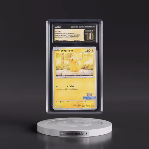 2025 Pokémon SV-P Promo #242 Pikachu - Illustration Contest 2024 (CGC 10 PRISTINE)