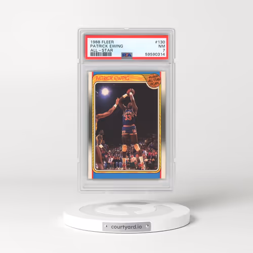 1988 Fleer #130 Patrick Ewing - All-Star (PSA 7 NM)