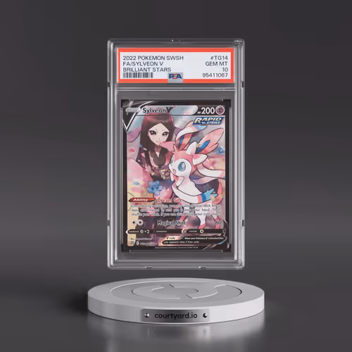 2022 Pokémon Sword & Shield Brilliant Stars #TG14 Sylveon V - Holo Full Art (PSA 10 GEM MINT)