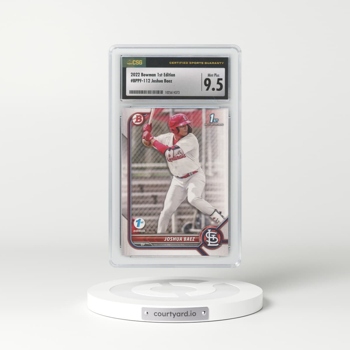 2022 Bowman 1st Edition #BPPF-112 Joshua Baez (CSG 9.5 MINT+)