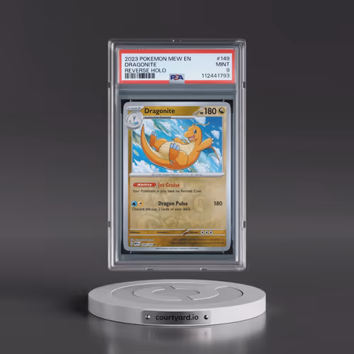 2023 Pokémon Mew EN-151 #149 Dragonite - Reverse Holo (PSA 9 MINT)