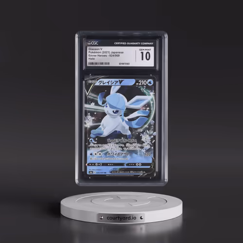 2021 Eevee Heroes #024/069 Glaceon V - Holo (CGC 10 GEM MINT)