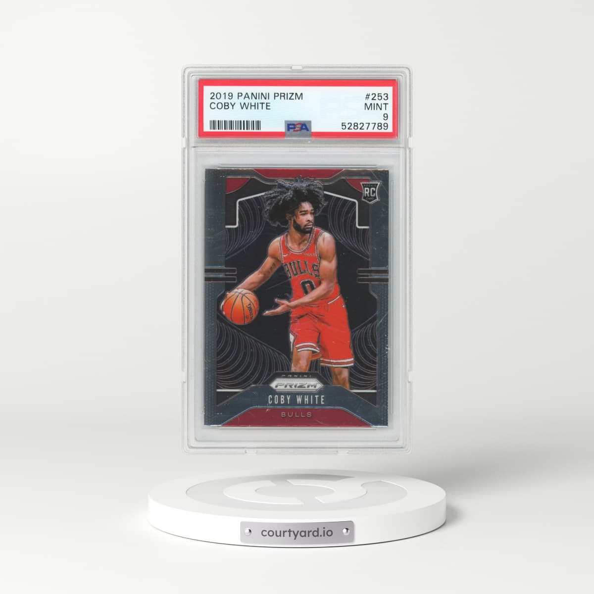 2019 Panini Prizm #253 Coby White (PSA 9 MINT)