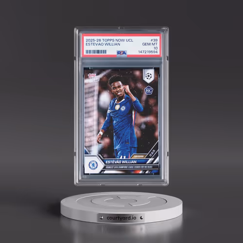 2025-2026 Topps Now UEFA Champions League #39 Estevao Willian (PSA 10 GEM MINT)