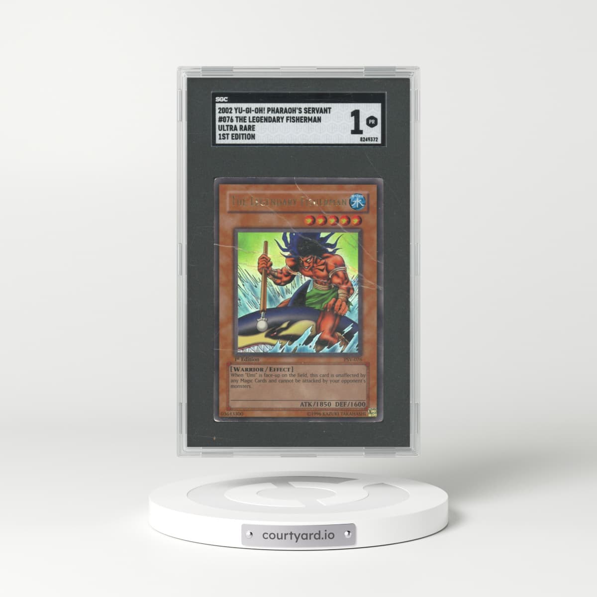 2002 Yu-Gi-Oh! Pharaoh's Servant #076 The Legendary Fisherman - Ultra Rare 1st Edition (SGC 1 PR)