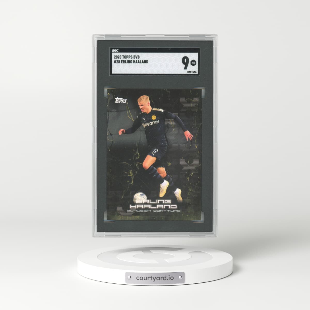 2020 Topps Bvb #25 Erling Haaland (SGC 9 MINT)
