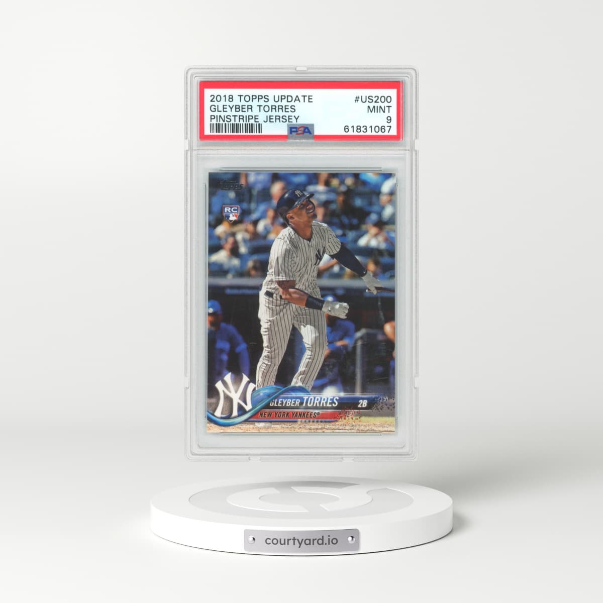 2018 Topps Update #US200 Gleyber Torres - Pinstripe Jersey (PSA 9 MINT)