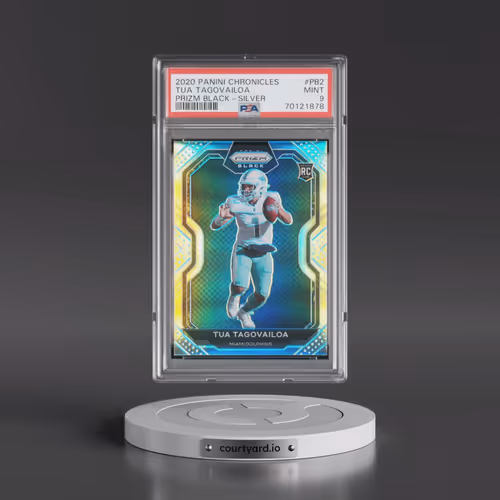 2020 Panini Chronicles Prizm Black #PB2 Tua Tagovailoa - Silver (PSA 9 MINT)
