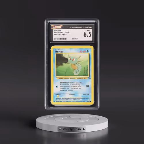 1999 Fossil #49/62 Horsea (CGC 6.5 EX-NM+)