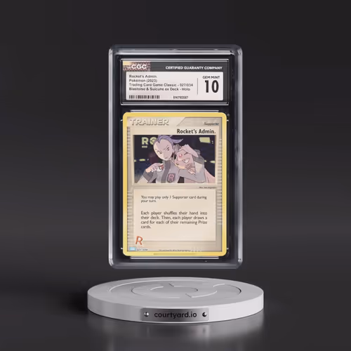 2023 Trading Card Game Classic - CLV, CLC, CLB #027/034 Rocket's Admin. - Blastoise & Suicune ex Dec